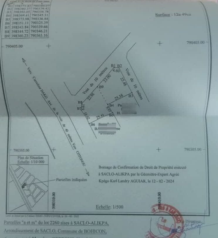 Terrains à vendre Bohicon