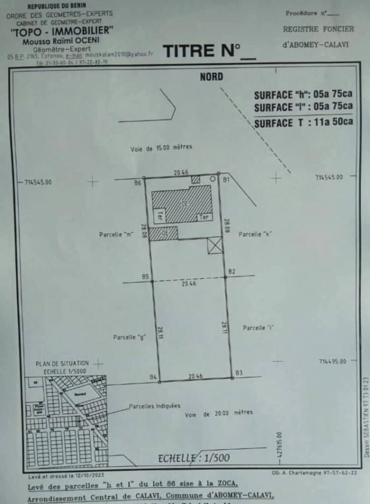 Propriété clé en main Calavi Zoca