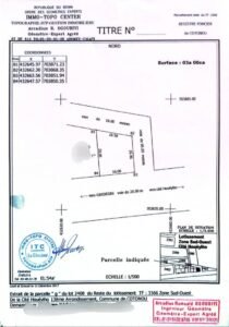 Terrain angle rue Houéyiho