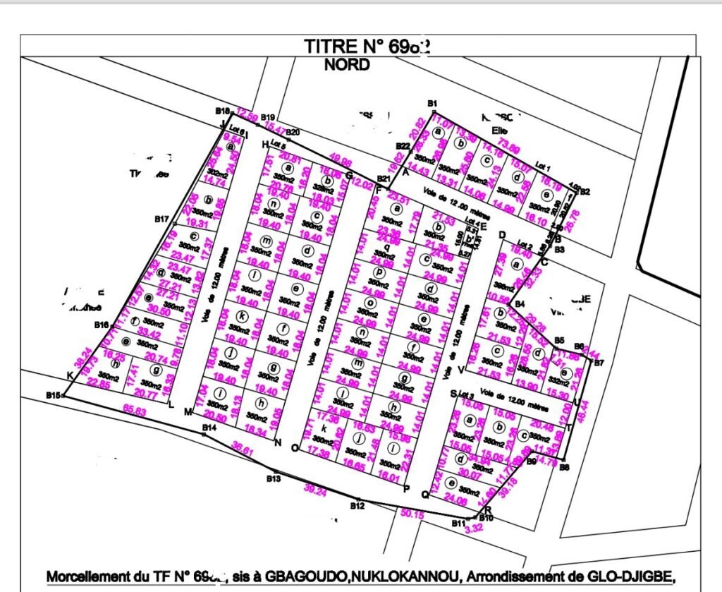 Parcelles 350m² Titrées Glo-Djigbé Lotie